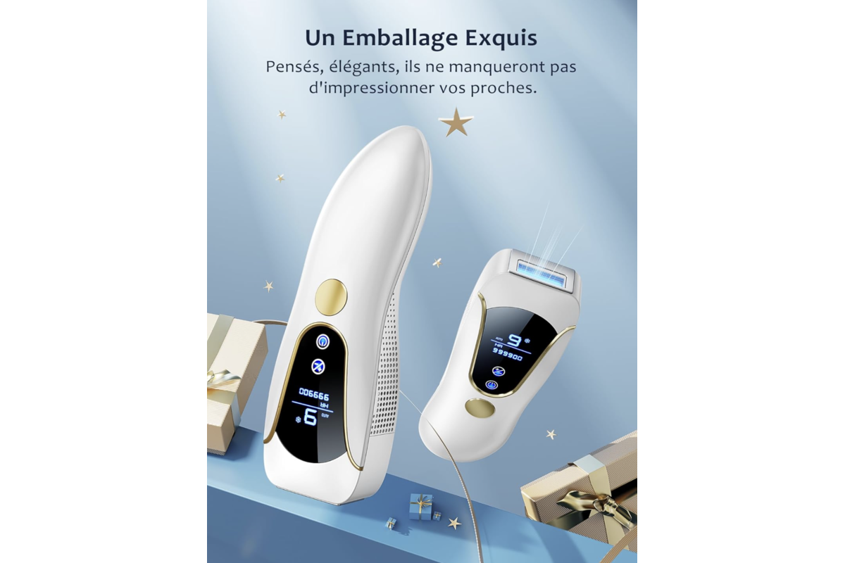 Deplite epilateur lumiere pulsee IPL avec fonction de refroidissement