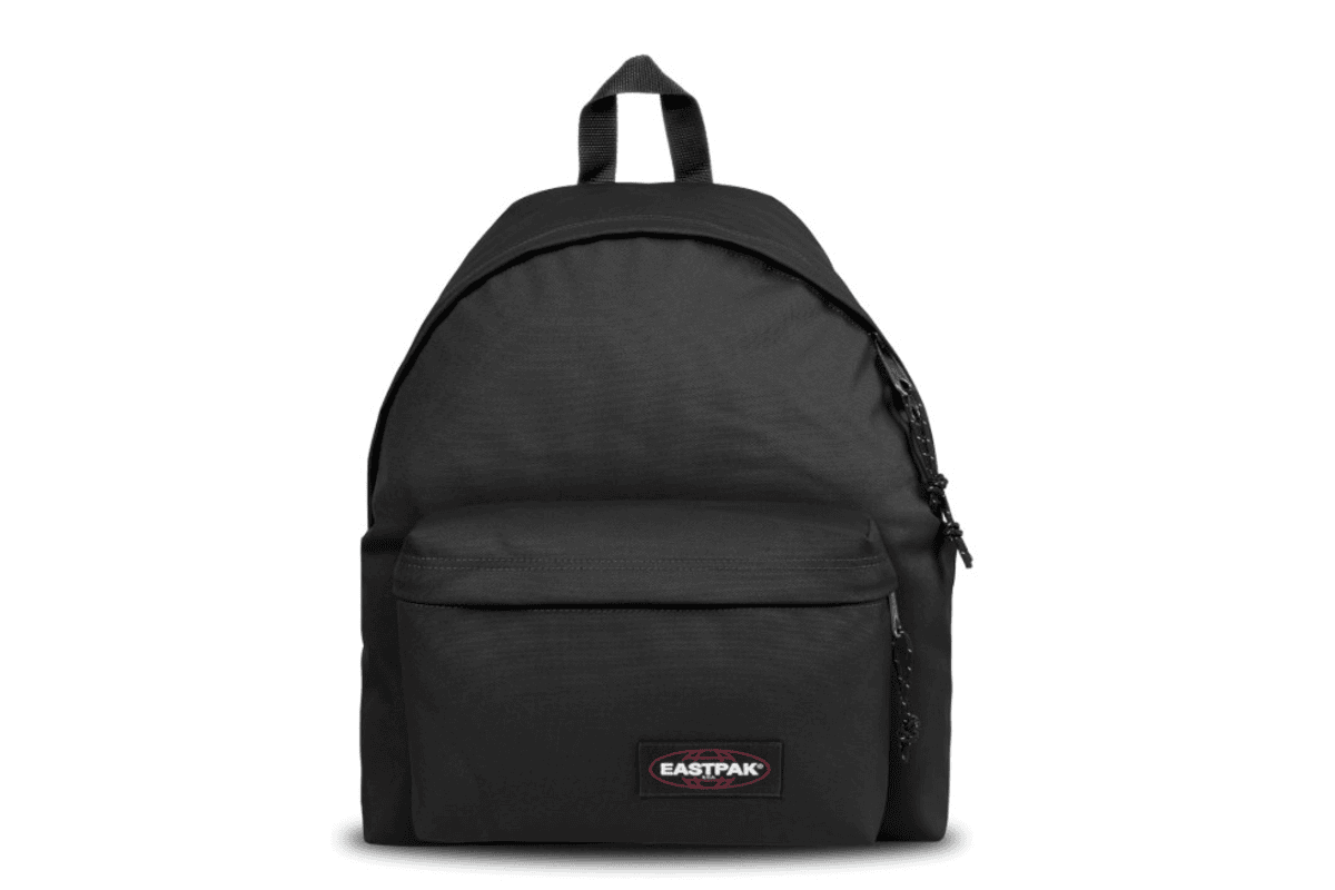 Sac à dos Eastpak Padded Pak'r noir modèle emblématique en nylon résistant avec bretelles rembourrées à tester gratuitement