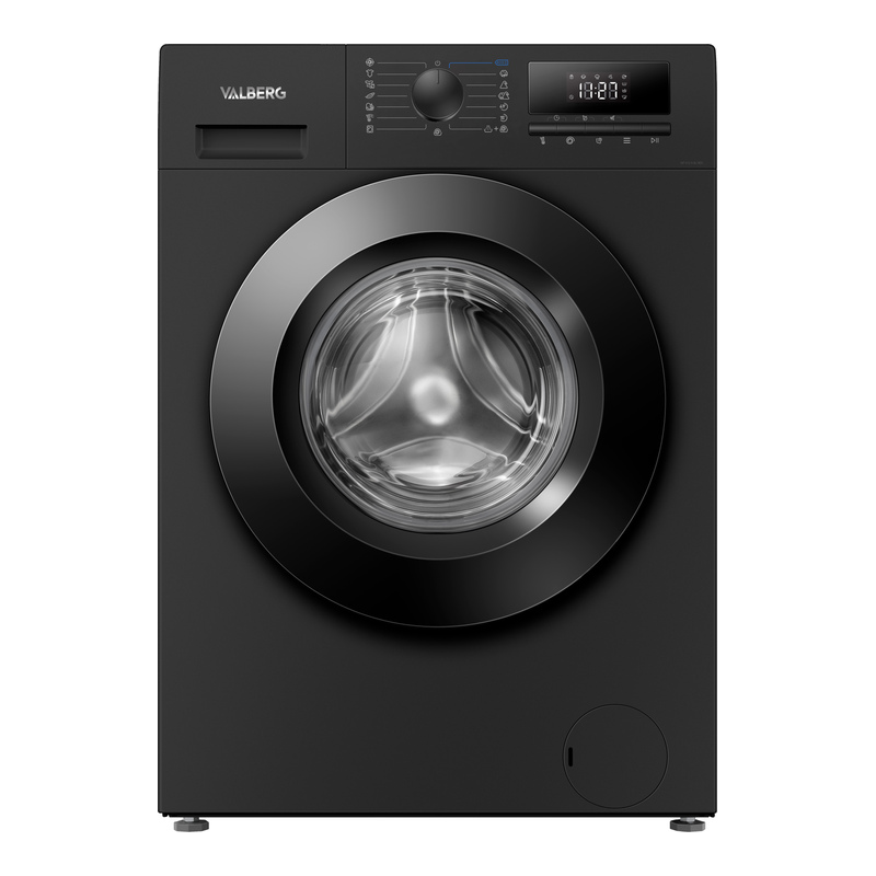 Lave-linge hublot noir Valberg WF 612 A BL180C 6 kg