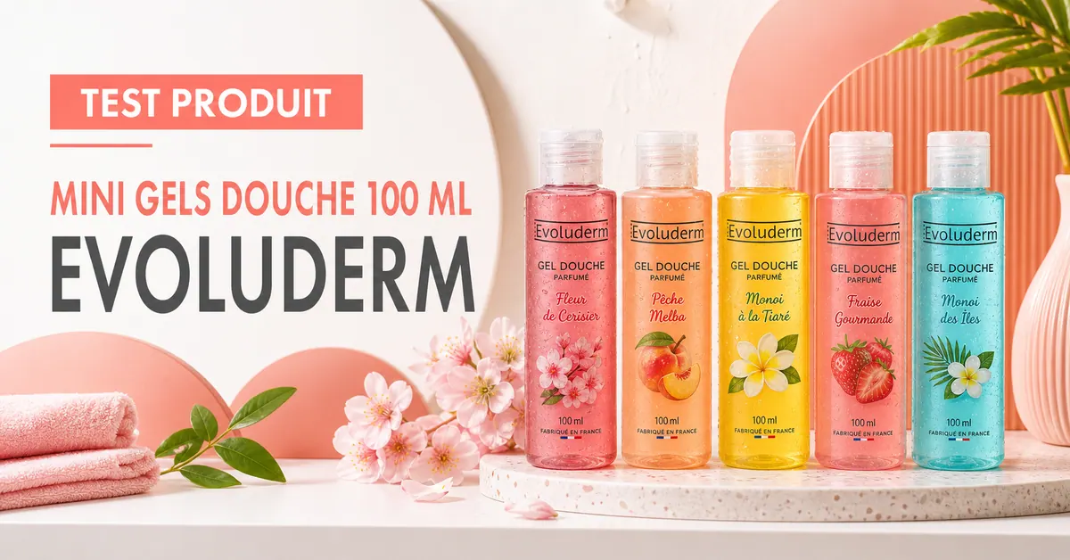 Evoluderm Club des Testeuses nouvelle collection de mini-gels douche 100 ml