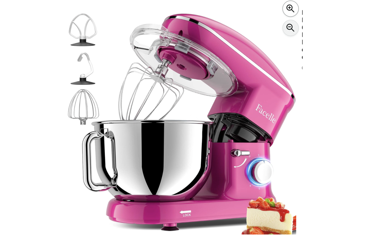 Facelle Robot Patissier 2000W 6,2L pourpre avec accessoires