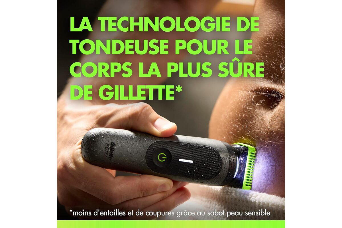 La technologie de tondeuse corps la plus sûre de Gillette