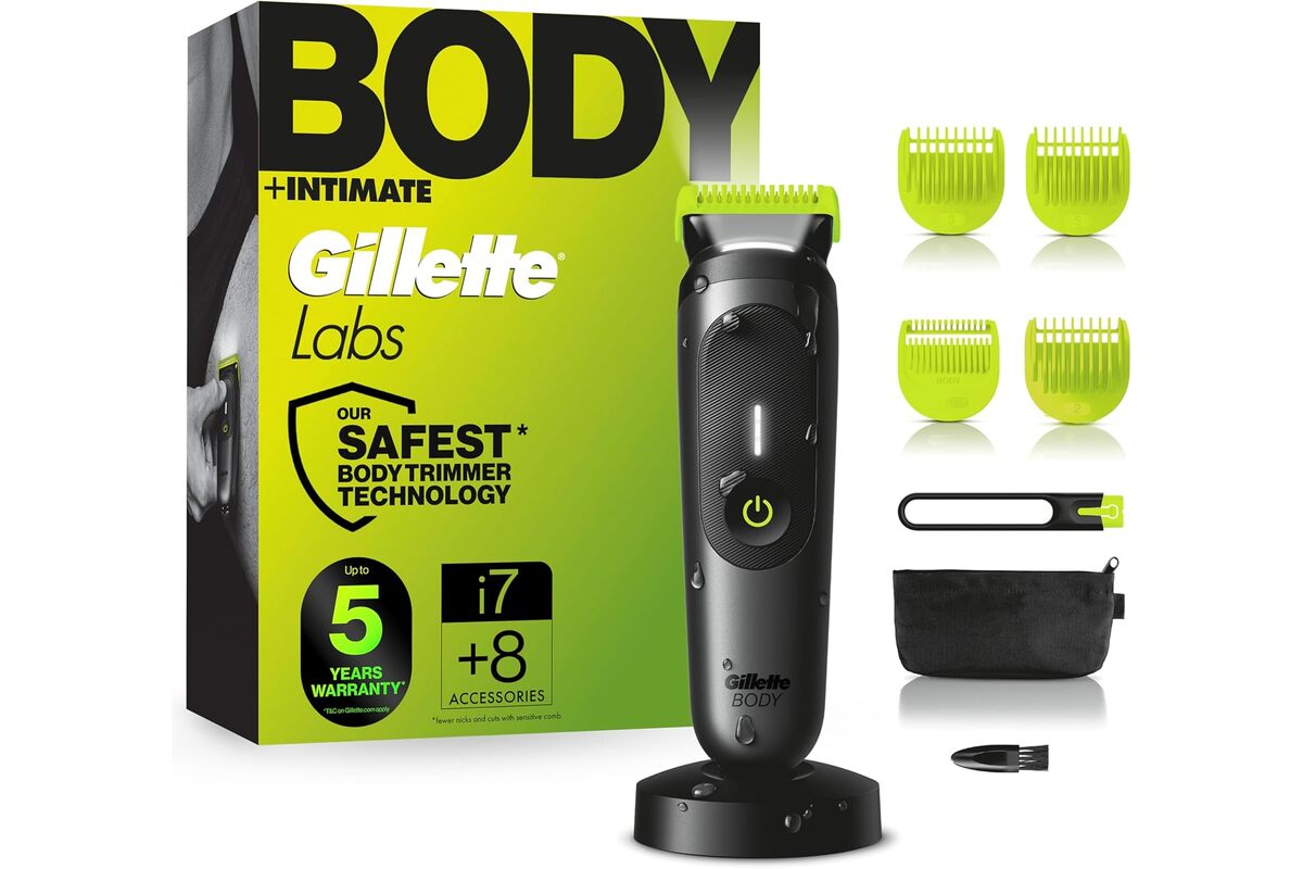Gillette Labs Body + Intimate i7 tondeuse homme avec accessoires