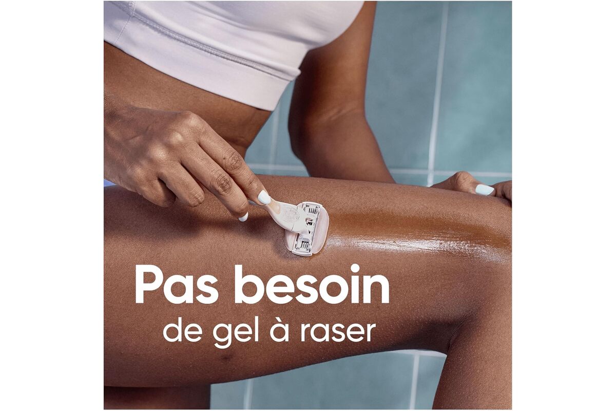 Pas besoin de gel à raser avec le Venus Spa Breeze