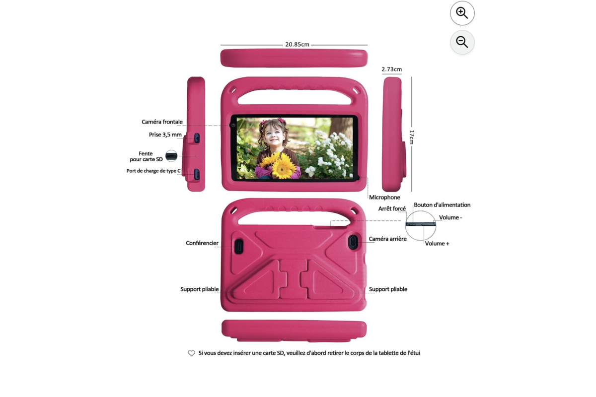 GOODTEL G7 details etui protection dimensions cameras