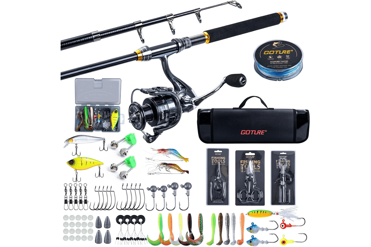 Goture canne à pêche télescopique carbone 40,19 € Amazon