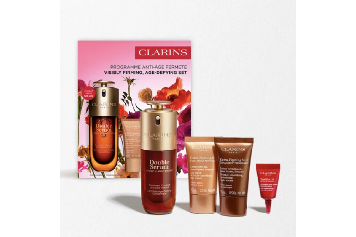 Coffret Clarins Double Serum Anti-Âge Fermeté Fête des Mères 2026