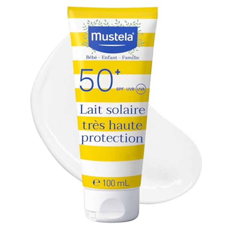 Mustela Lait Solaire SPF50+ Très Haute Protection toute la famille