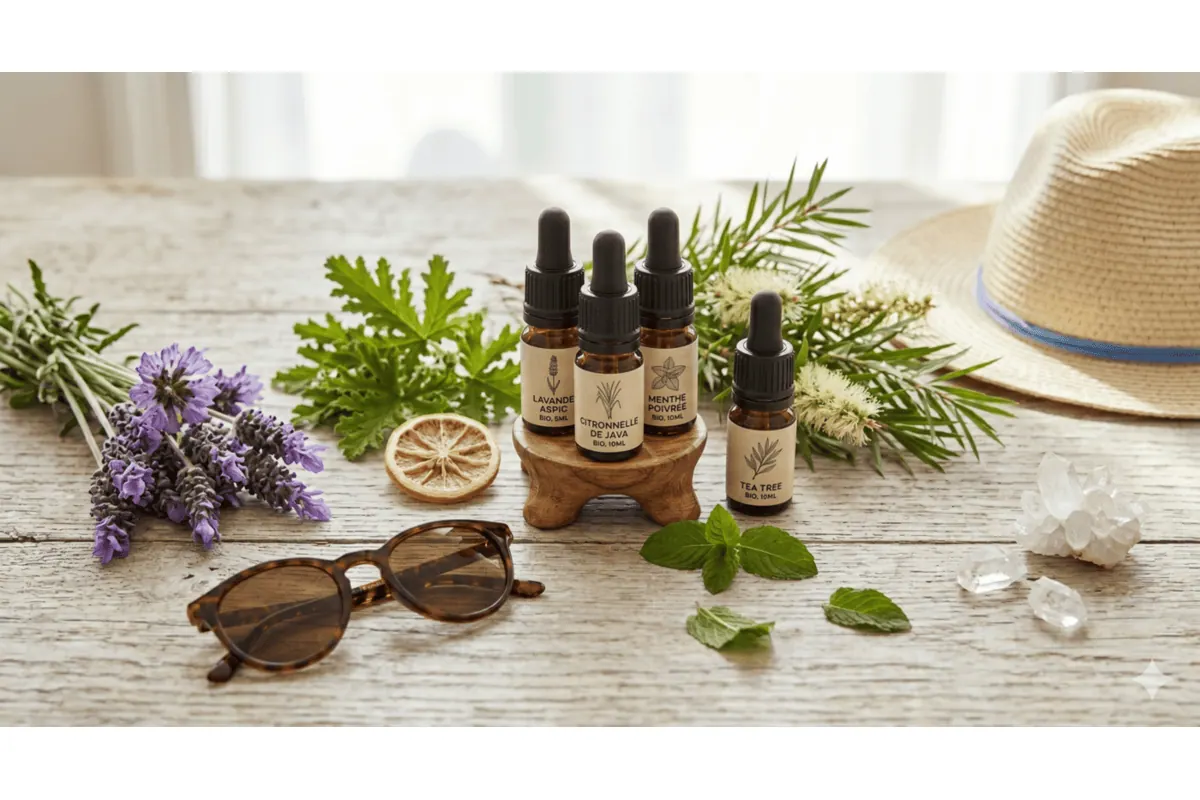 Huiles essentielles utilisées en été avec précautions