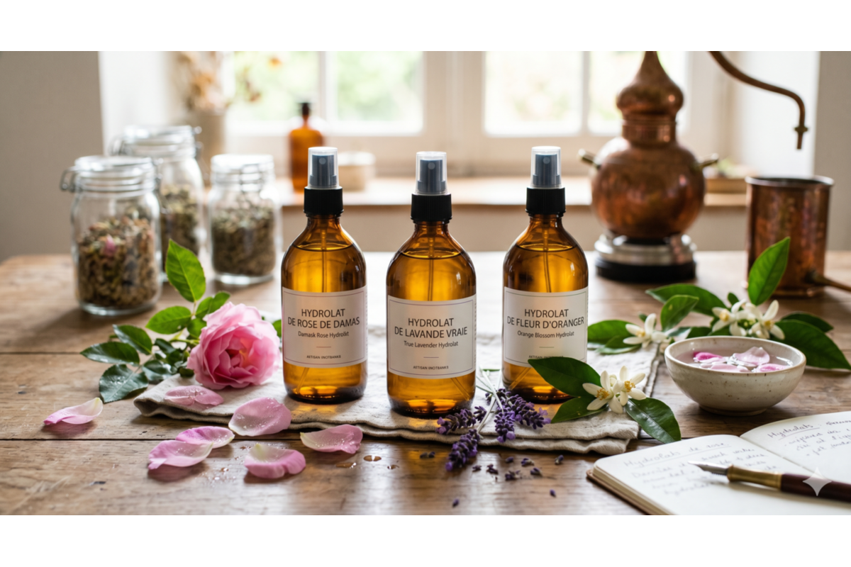 Sélection d'hydrolats bio Pranarōm Rose de Damas Lavande Vraie Fleur d'Oranger