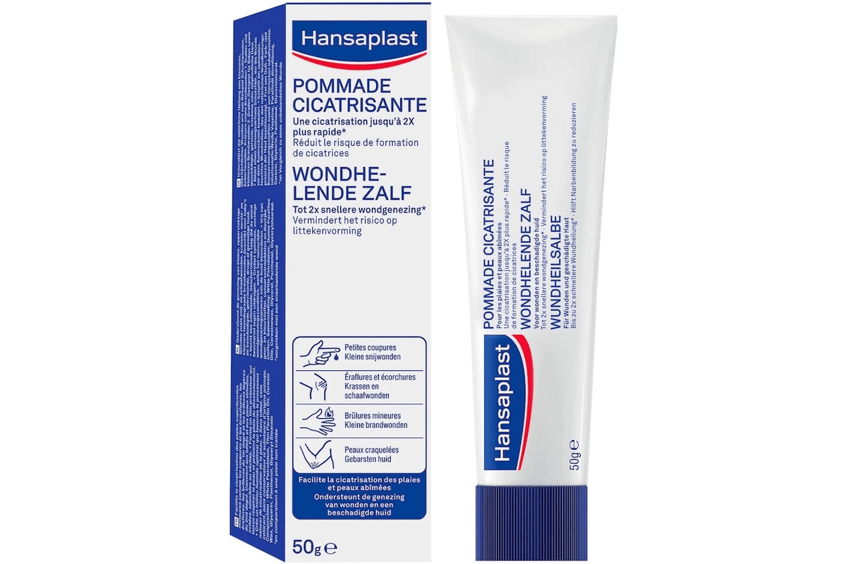 HANSAPLAST Pommade Cicatrisante 50g réduit risque cicatrices cicatrisation rapide tous types plaies huile paraffine glycérol cérésine