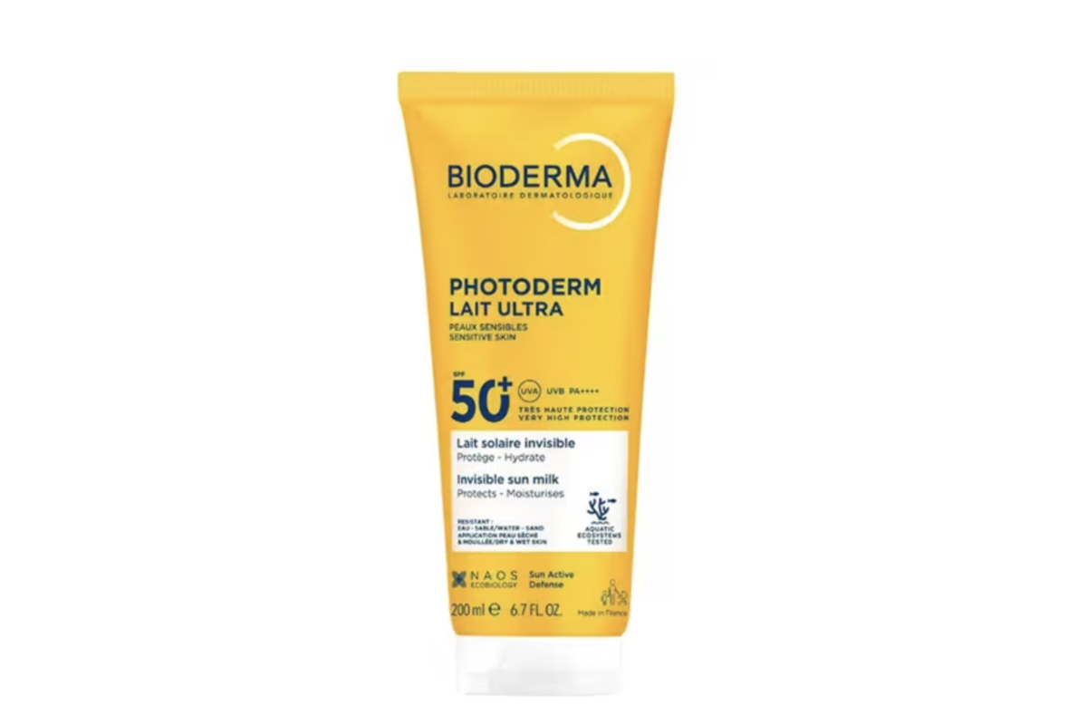 Bioderma Photoderm Lait Ultra SPF50+ peaux sensibles lait solaire invisible 200ml