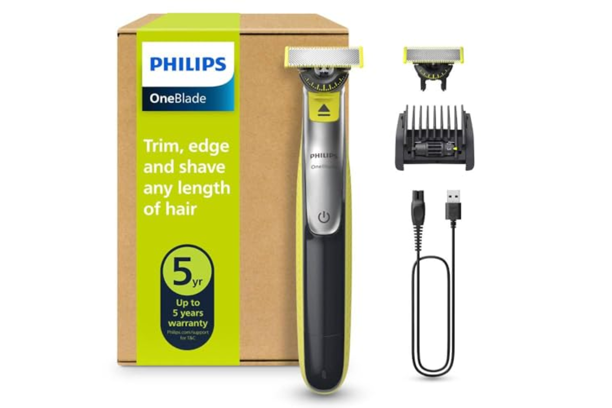 Philips OneBlade 360 hybride Visage rasoir tondeuse barbe electrique lames 360 sabot 5 en 1 modele QP2734