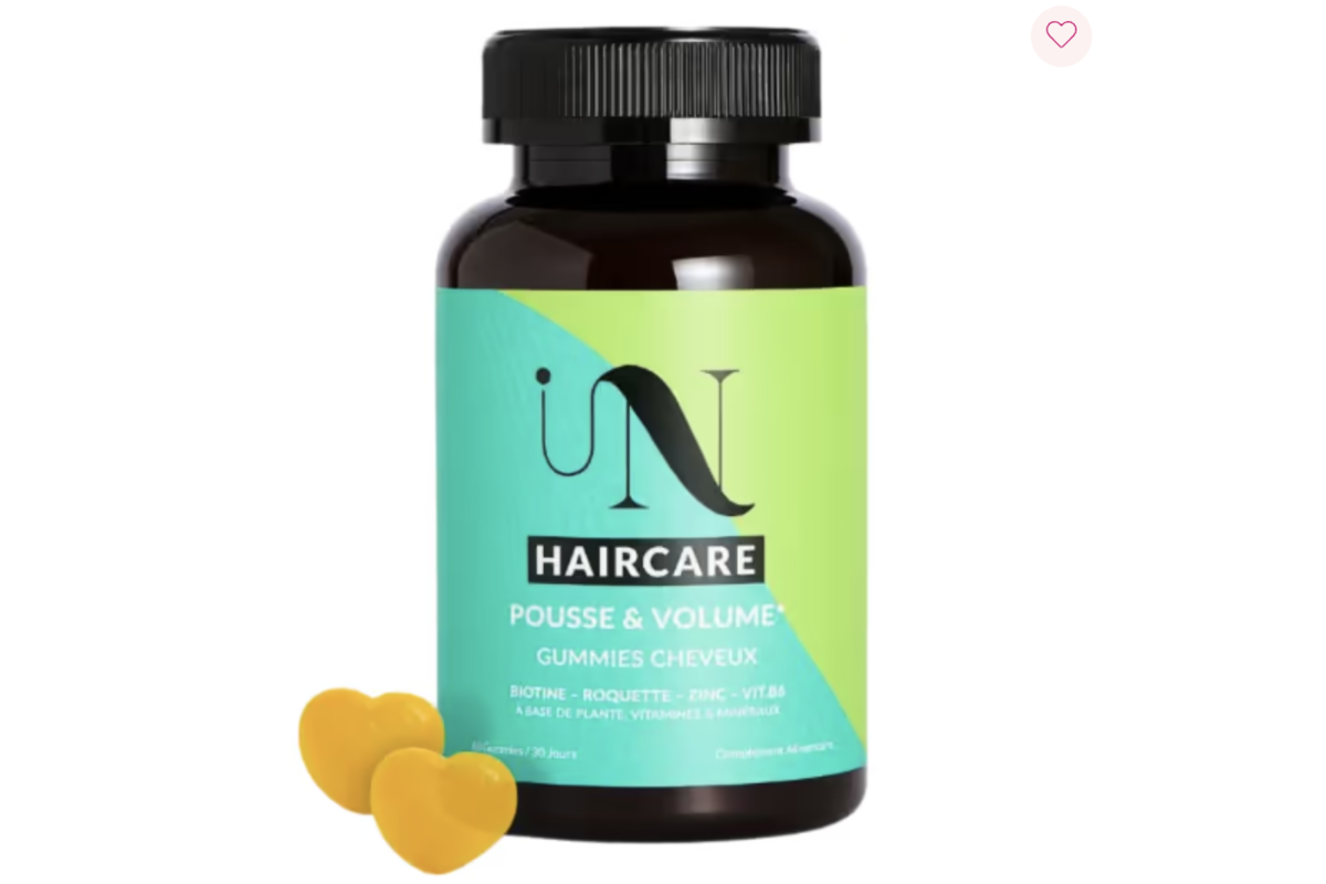 Pot de gummies In Haircare Pousse et Volume avec gummies en forme de cœur