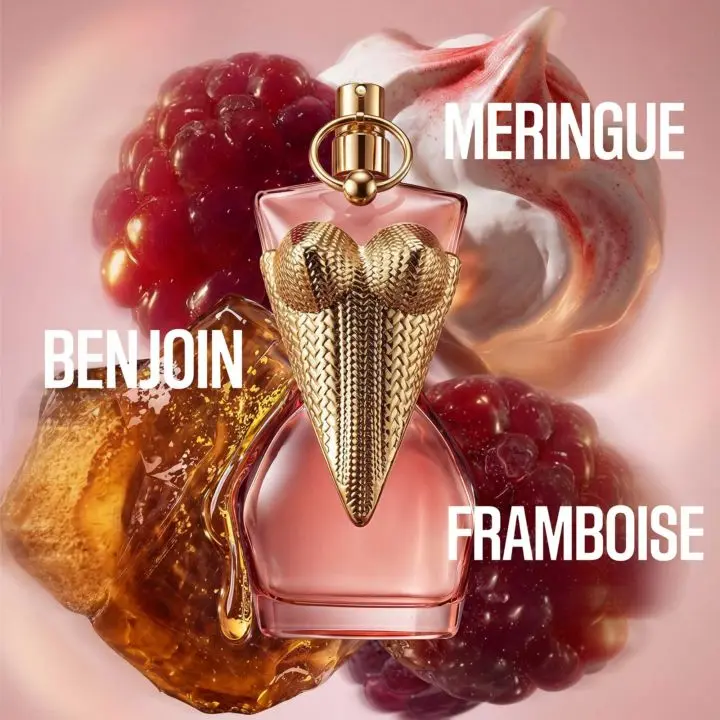 Flacon rose et écrin Jean Paul Gaultier Divine Couture