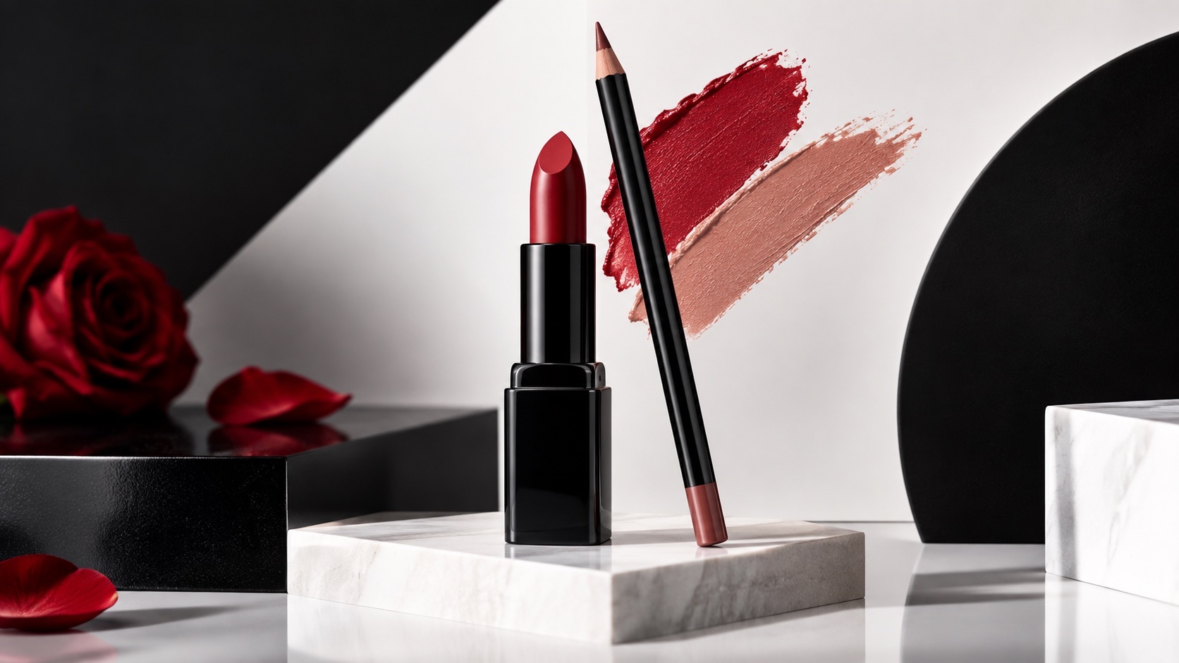 Lip combo avec rouge à lèvres et crayon à lèvres pour le concours MAKE UP FOR EVER