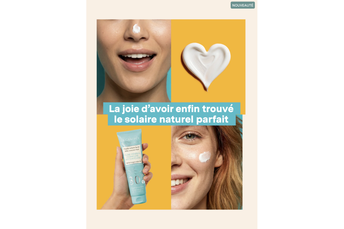 La Canopee Fluide solaire lacte SPF 30 test gratuit