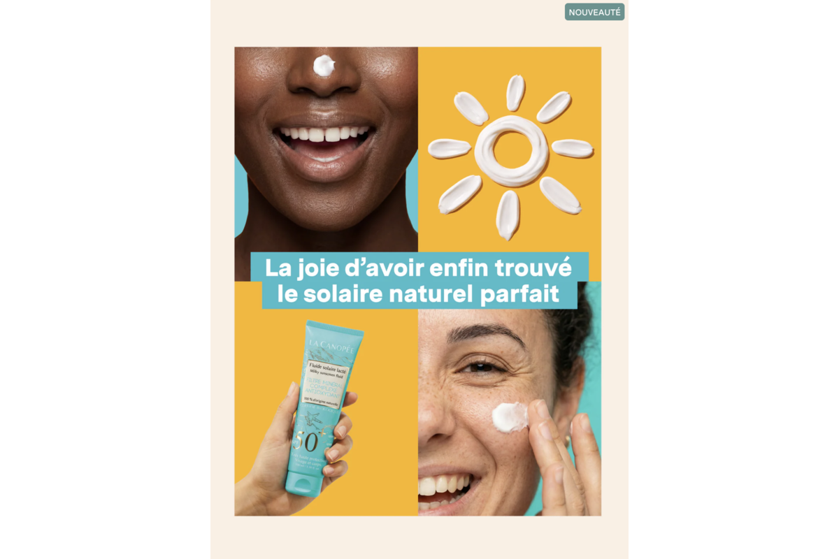 La Canopee Fluide solaire lacte SPF 50+ test gratuit