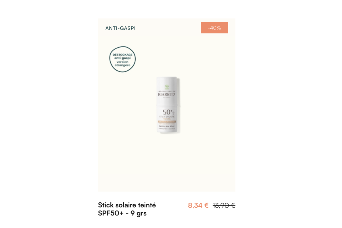 Laboratoires de Biarritz Stick solaire teinté SPF50+ anti-taches 9g