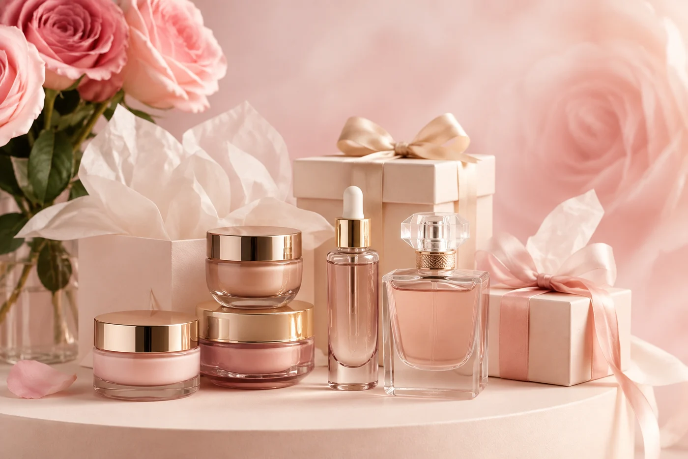 Sélection de soins, sérum et parfum avec coffrets cadeaux pour une offre Lancôme