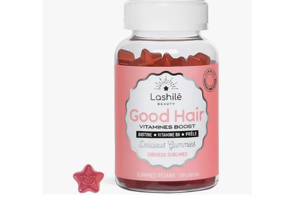 Lashilé Beauty Good Hair Vitamines Boost gummies vegan pour cheveux sublimes