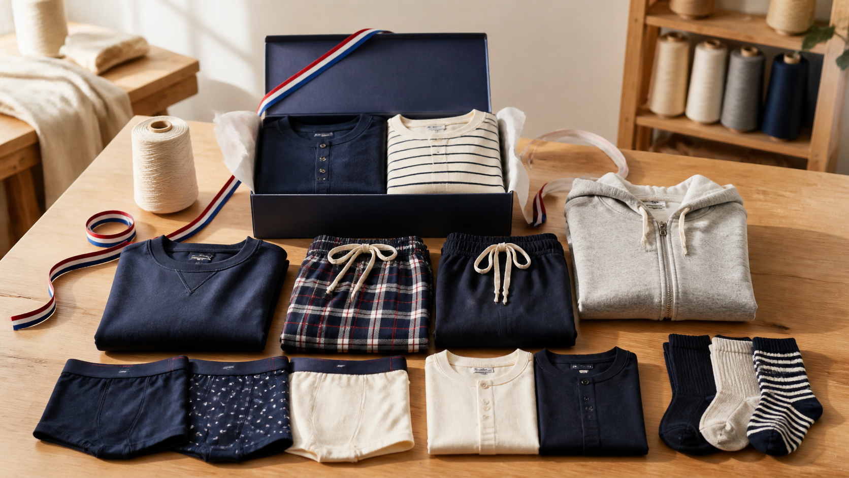 Kit de vêtements confortables à gagner au jeu concours Le Slip Français 2026