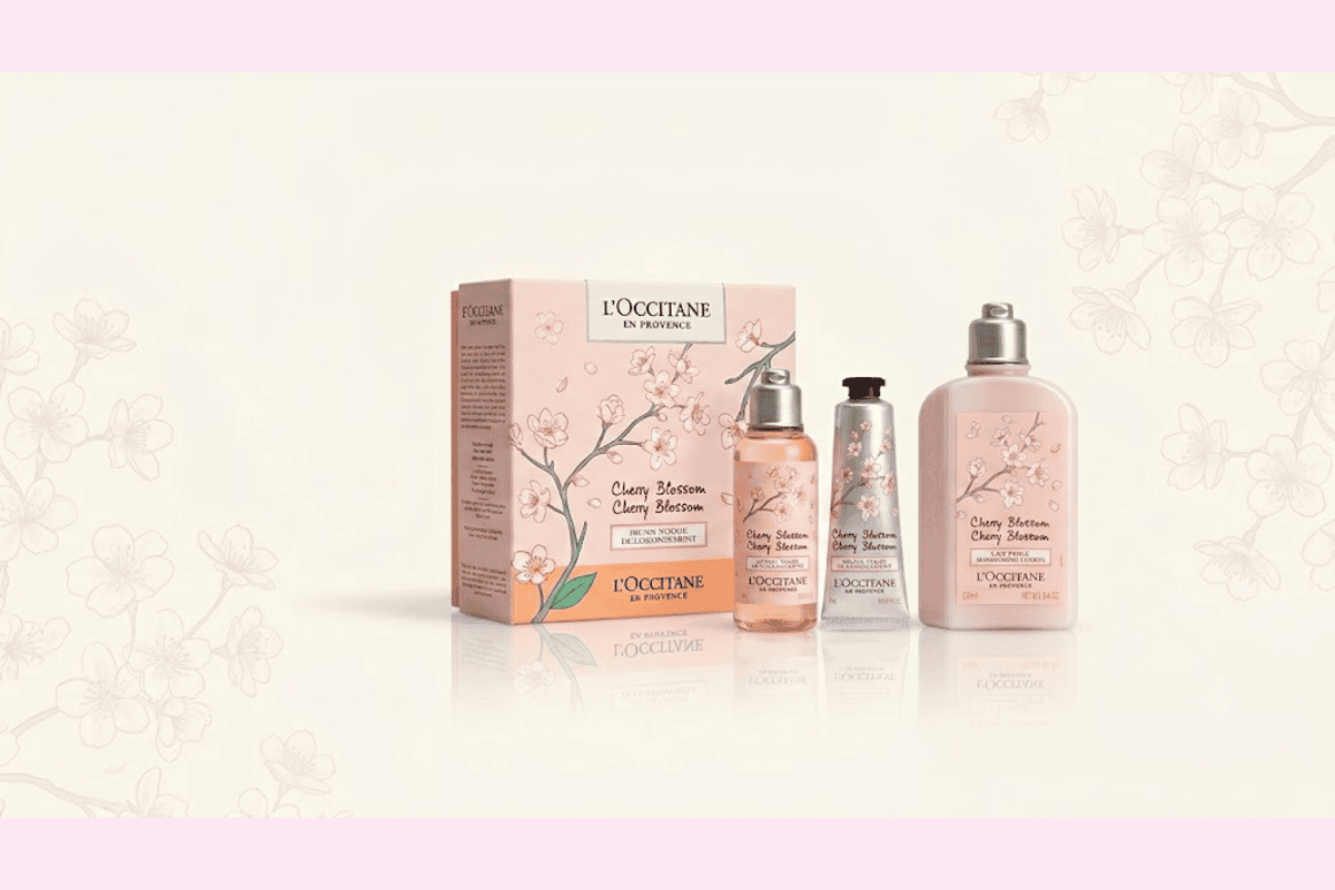 L'Occitane Maisonnette Fleurs de Cerisier coffret découverte 3 soins 8,75 € soldes -30%