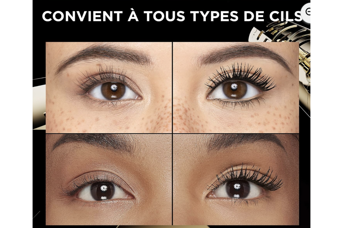L'Oreal Panorama Volume avant apres tous types de cils