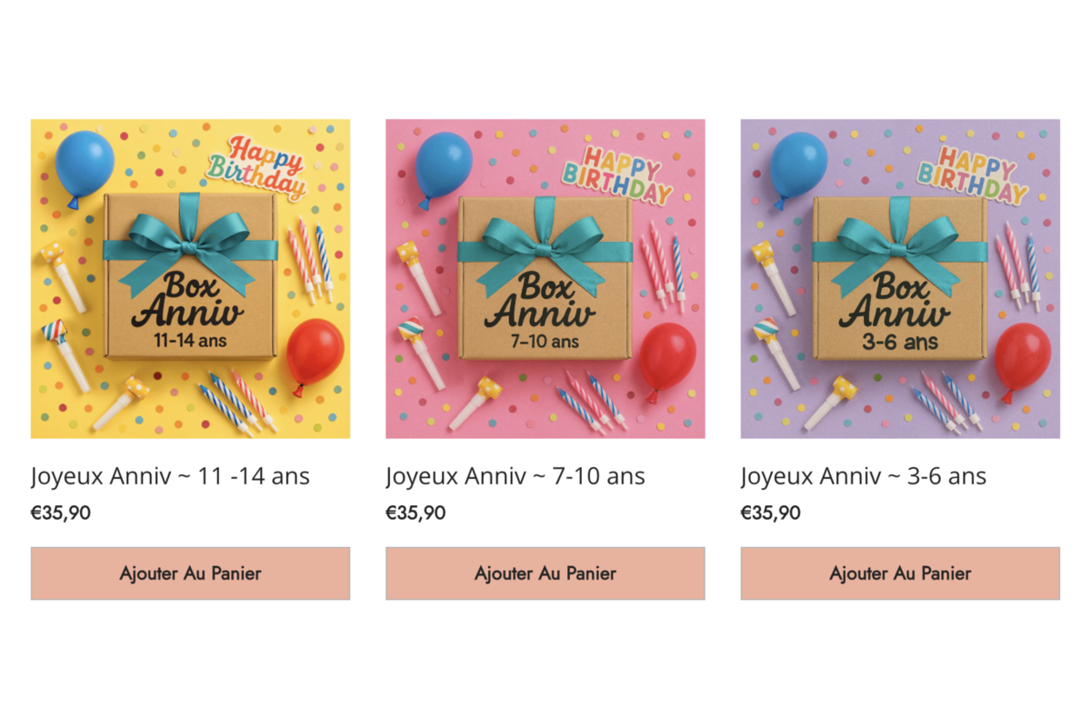 Les 3 coffrets Mademoiselle Confettis : 3-6 ans, 7-10 ans, 11-14 ans