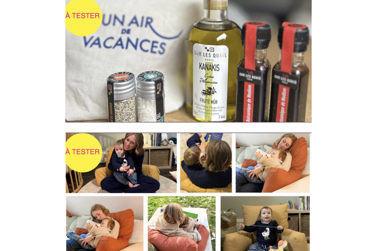 Tests produits MamAdvisor : kit Un Air de Vacances et coussin évolutif Neocome