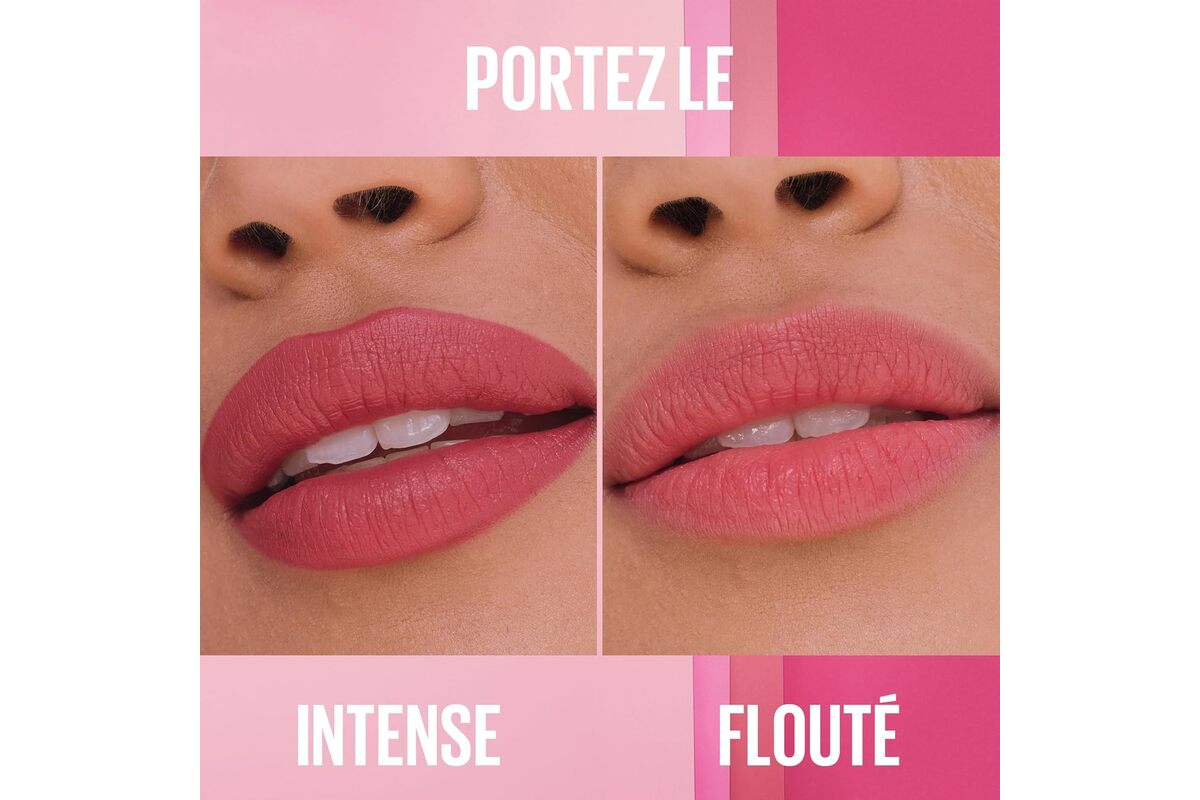 Rendu sur les lèvres : porté intense ou flouté