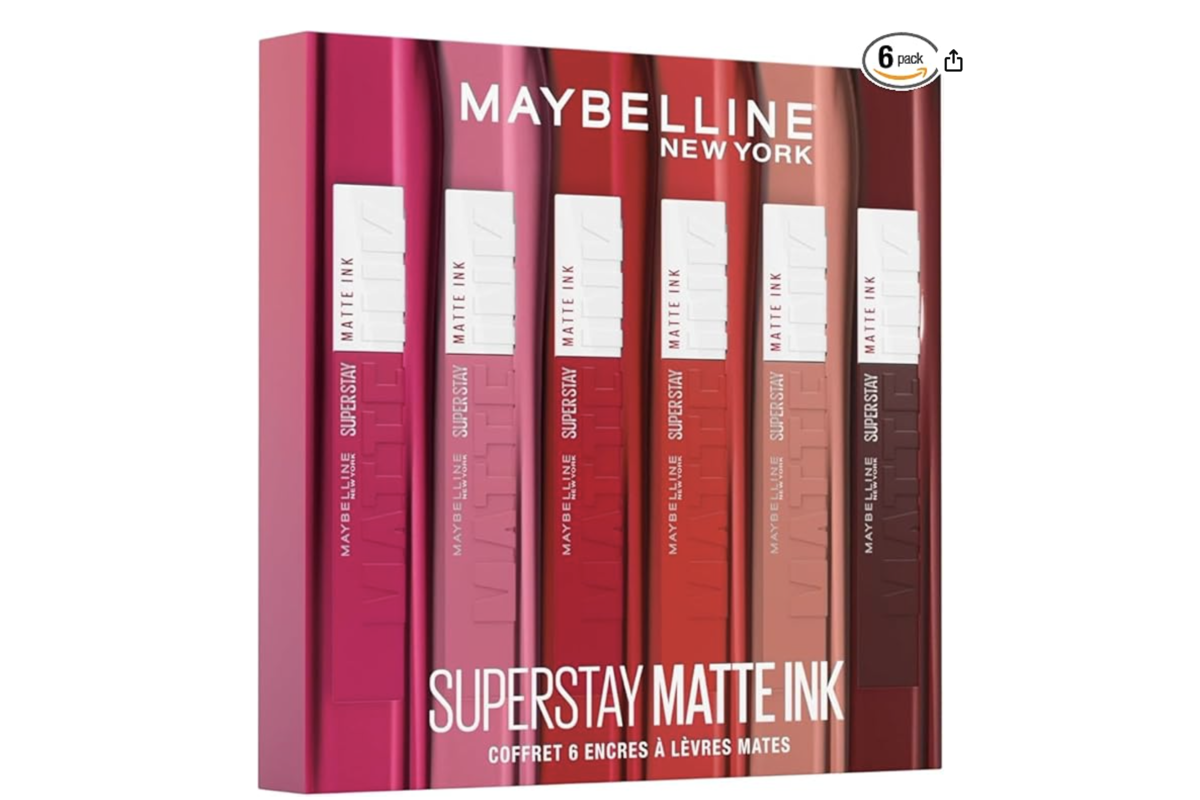 Coffret Maybelline Superstay Matte Ink 6 rouges a levres liquides mats