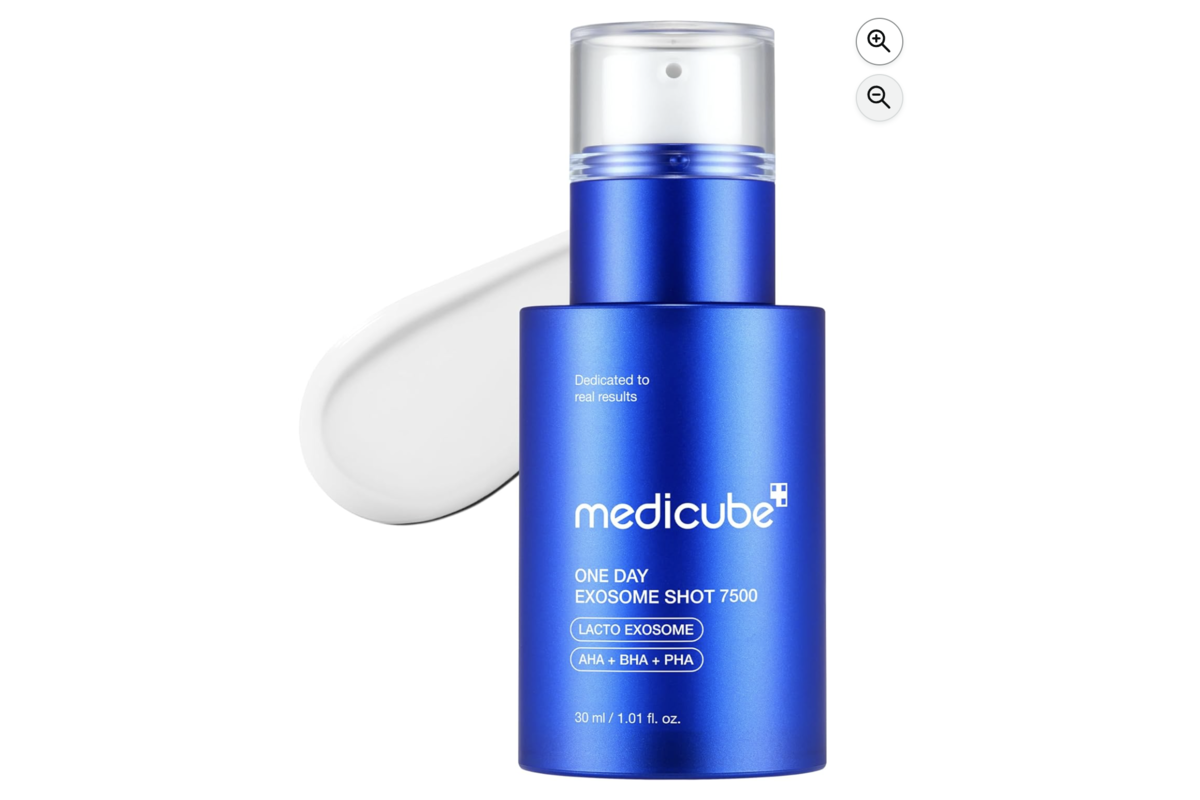 Medicube One Day Exosome Shot 7500 sérum bleu avec AHA BHA PHA