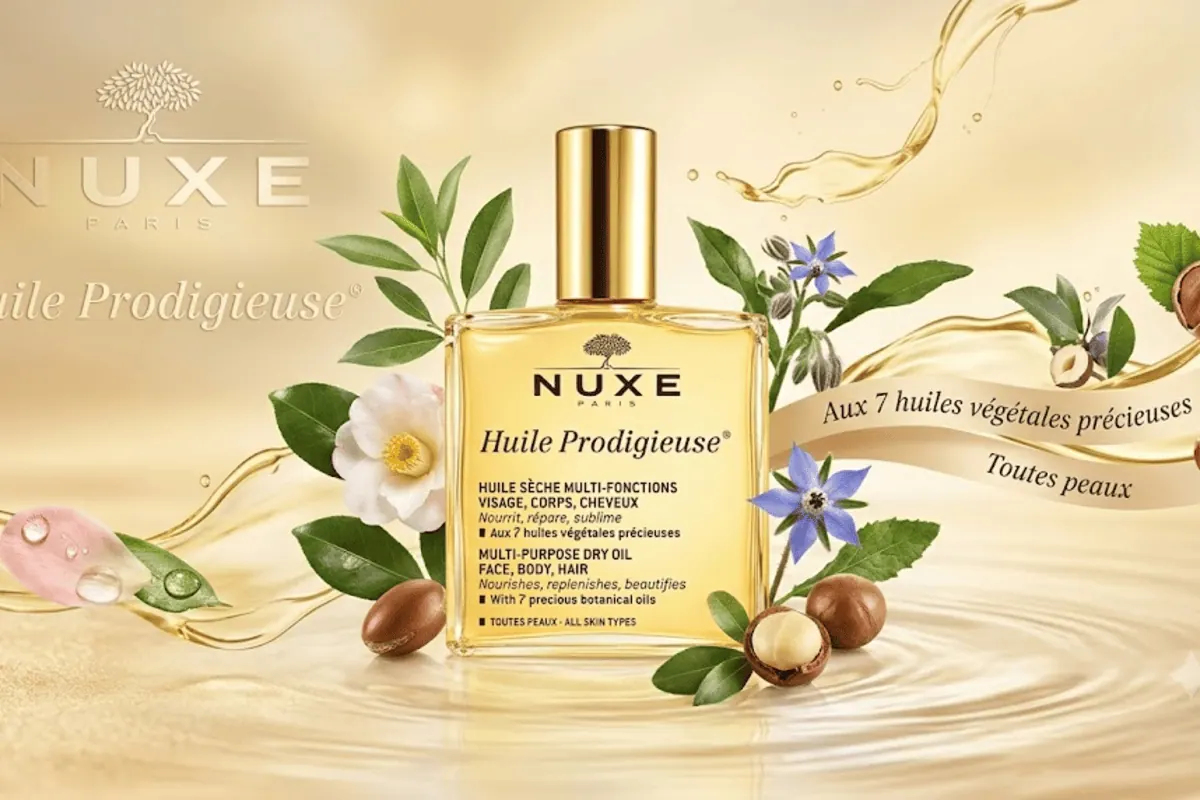Sélection de produits Nuxe Huile Prodigieuse, Rêve de Miel, Merveillance Lift et Super Sérum
