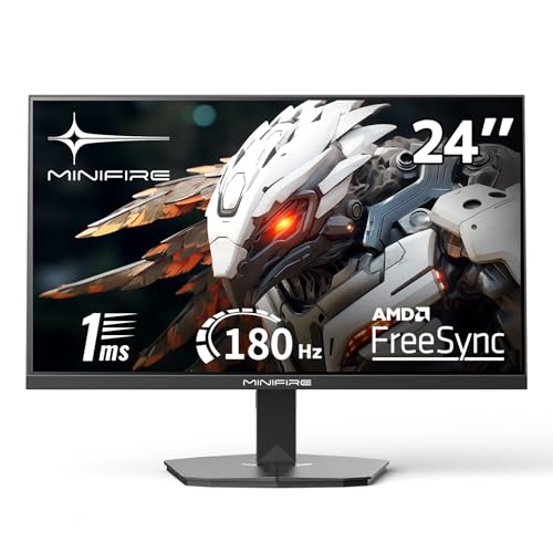 Écran gaming Minifire 24 pouces Full HD avec fréquence de 180 Hz