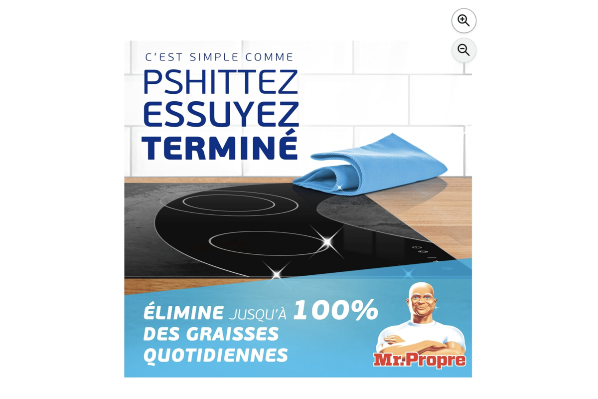 Mr. Propre pshittez essuyez termine elimine 100% des graisses