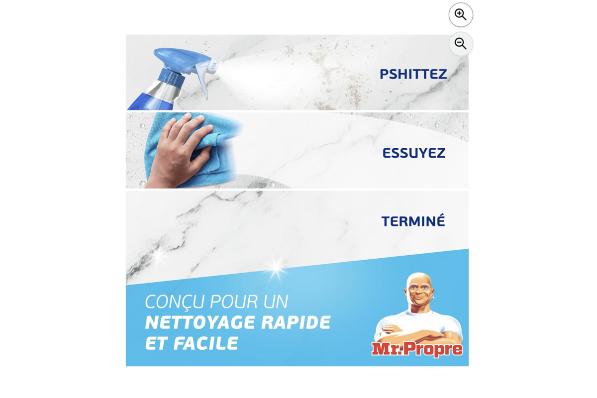 Mr. Propre nettoyage rapide et facile en 3 etapes