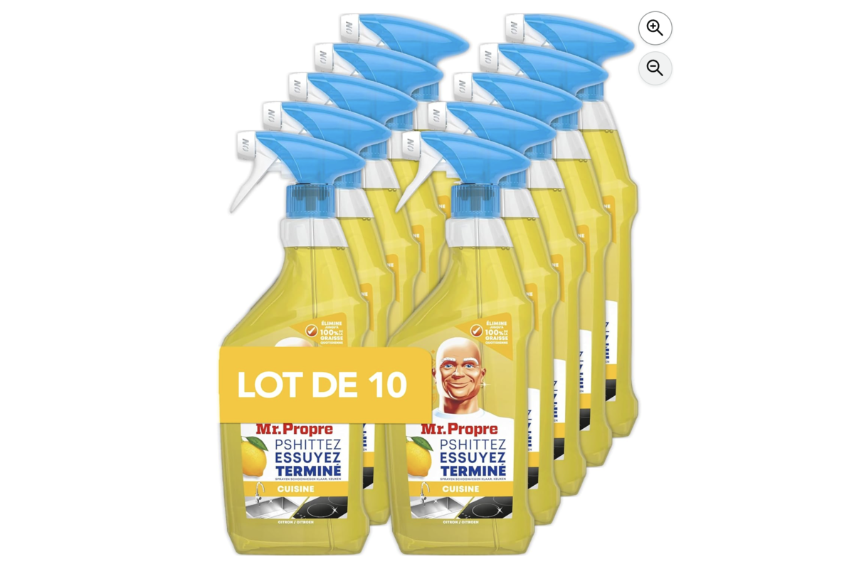 Mr. Propre spray degraissant cuisine citron lot de 10 x 500 ml