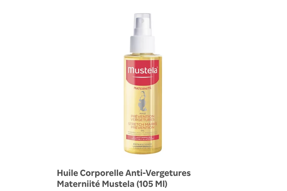Mustela Maternité Huile Vergetures Sans Parfum Bio 105 ml