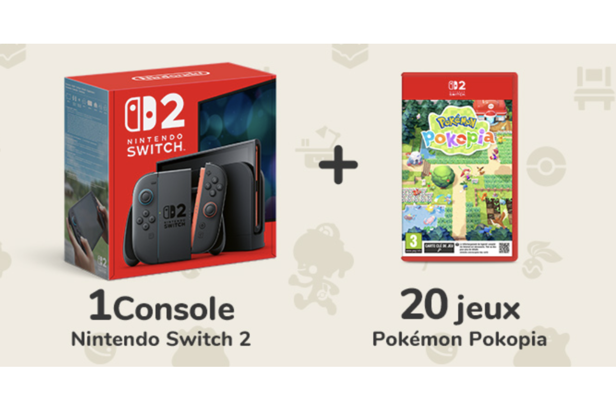 Nintendo Switch 2 et 20 jeux Pokemon Pokopia a gagner