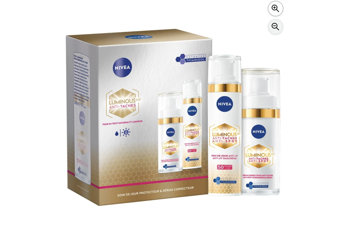 NIVEA Luminous 630 coffret anti-taches avec soin de jour protecteur et sérum correcteur