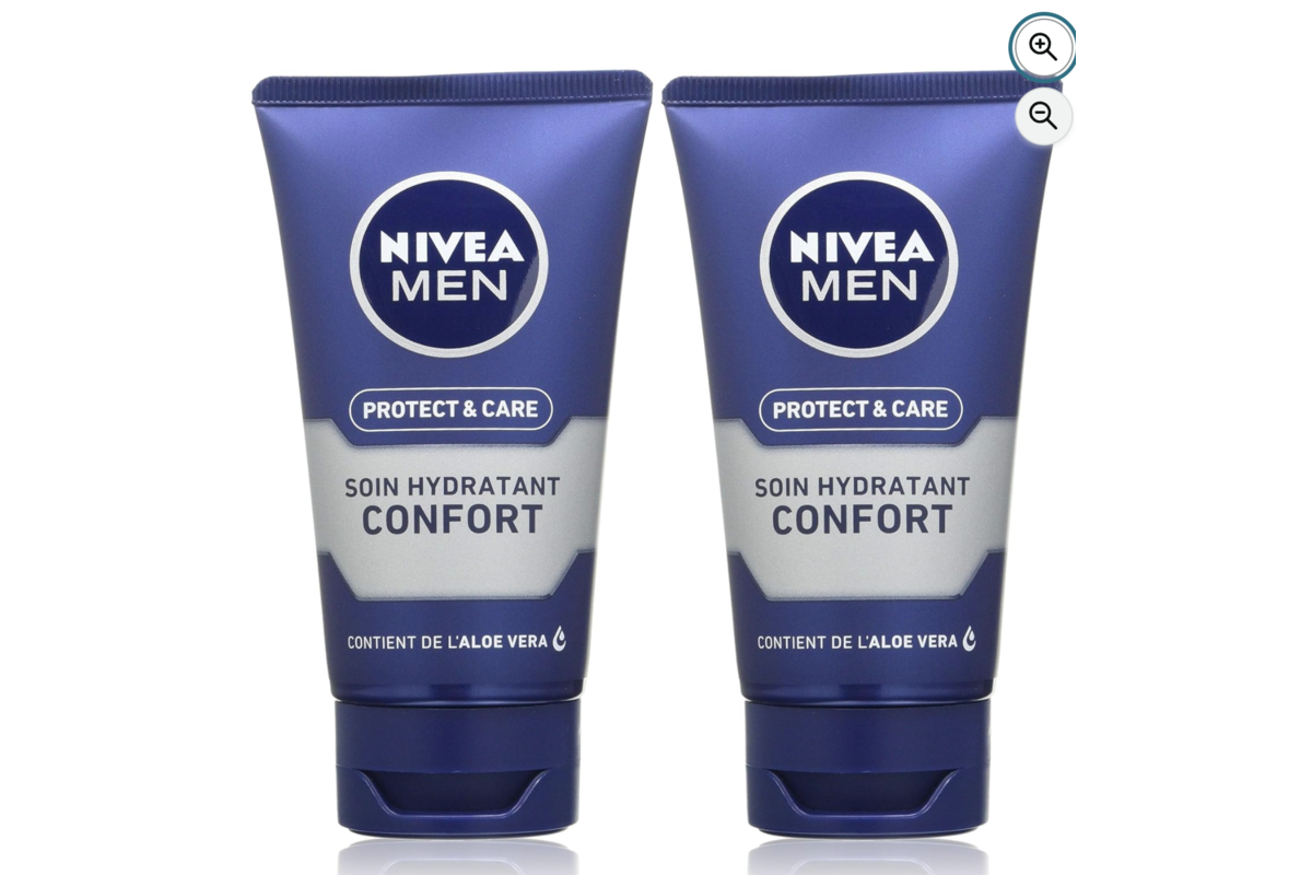 Lot de 2 NIVEA MEN Protect & Care Soin Hydratant Confort 75 ml