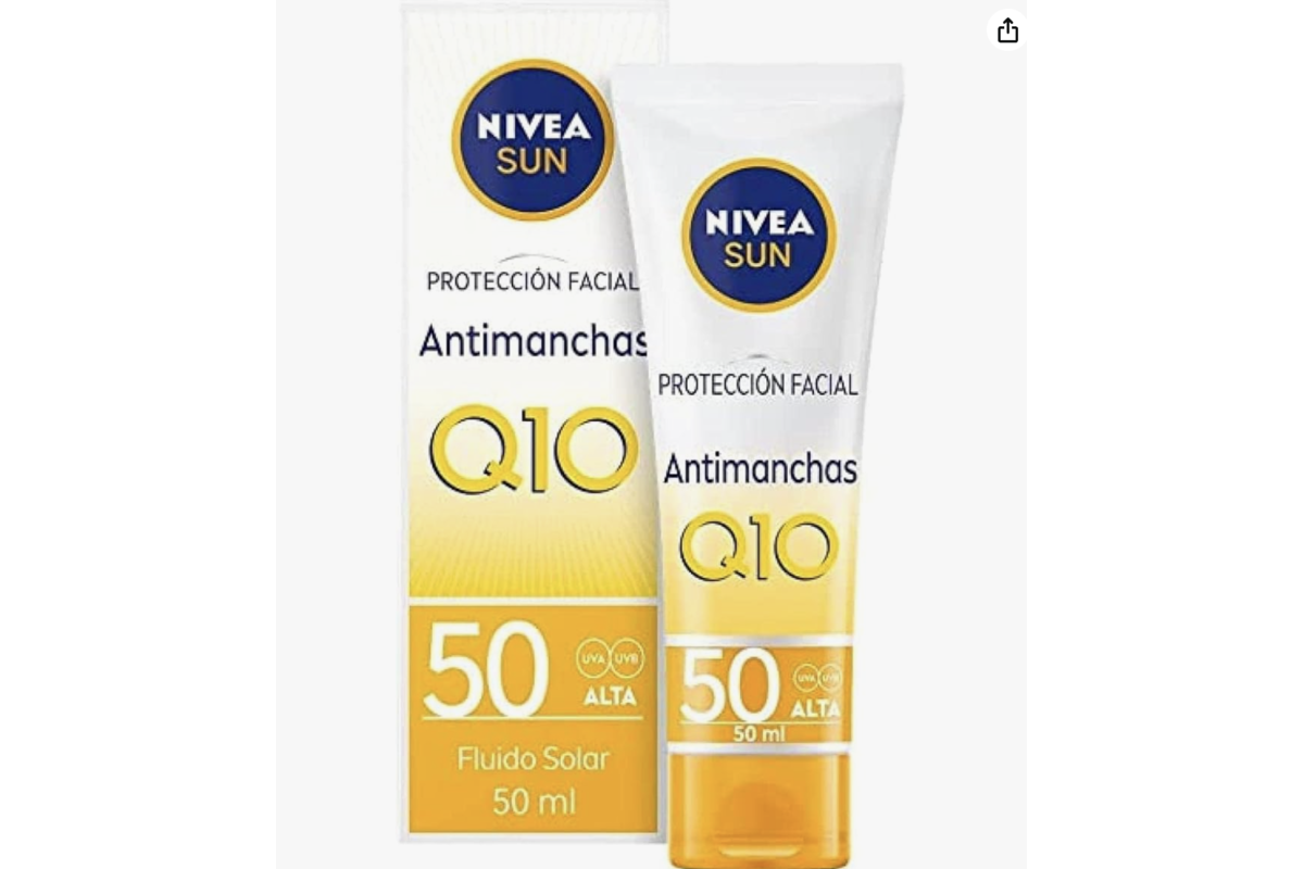 NIVEA SUN Protection Faciale Anti-Taches Q10 SPF50 fluide solaire 50 ml