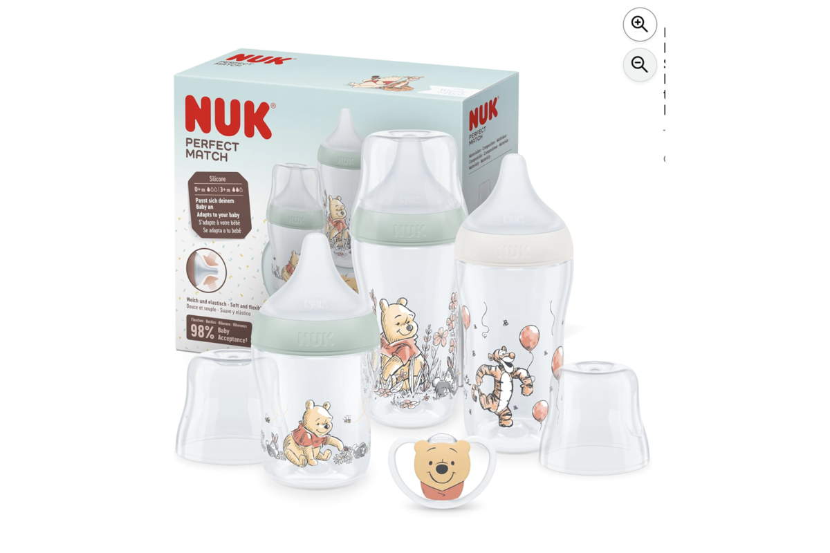 NUK Perfect Match set 3 biberons et tétine Disney Winnie l'Ourson