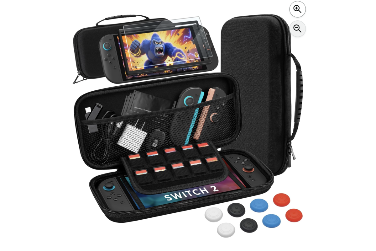PALPOW pochette de transport Switch 2 kit 10-en-1 noir