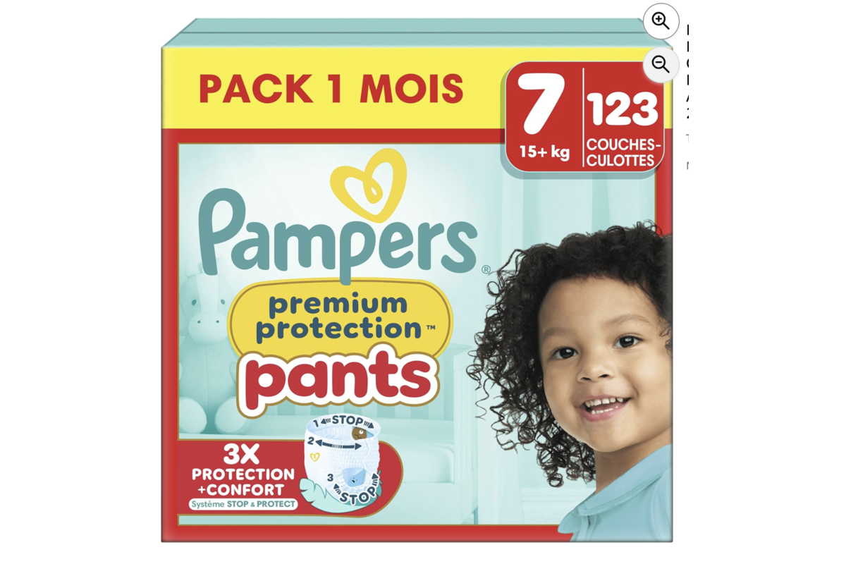 Pampers Premium Protection Pants Taille 7 Pack 1 mois 123 couches-culottes