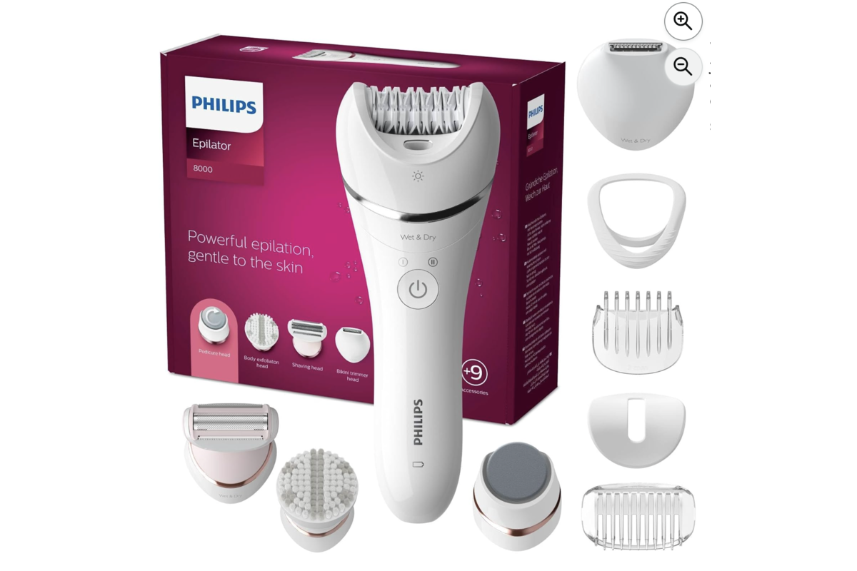 Philips Series 8000 épilateur Wet & Dry avec ses 9 accessoires et boîte
