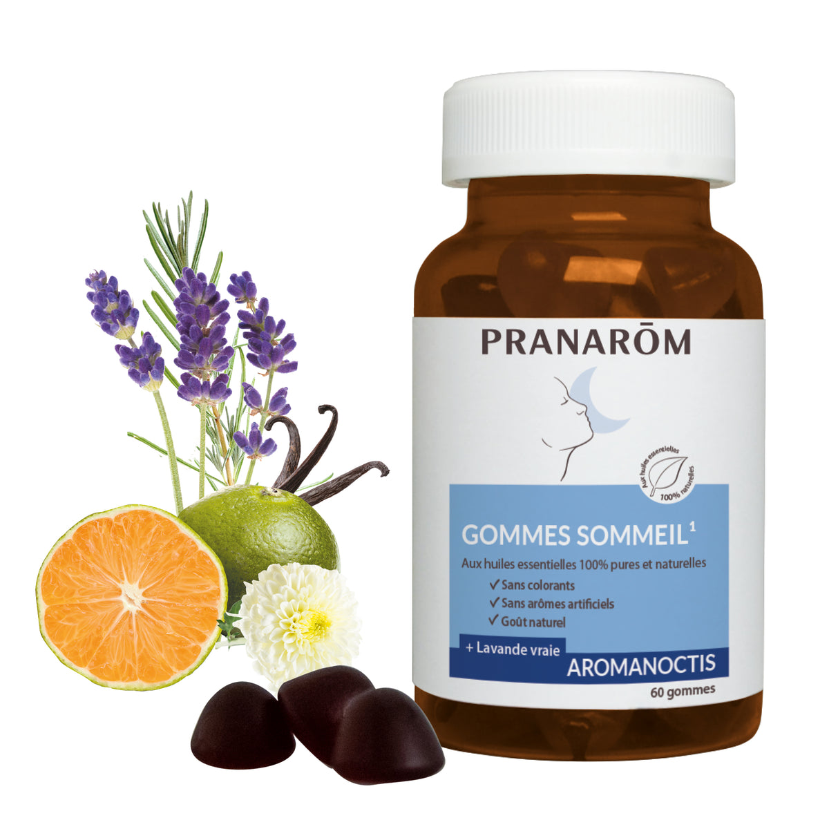 Boîte de 60 Gommes Sommeil Aromanoctis Pranarôm