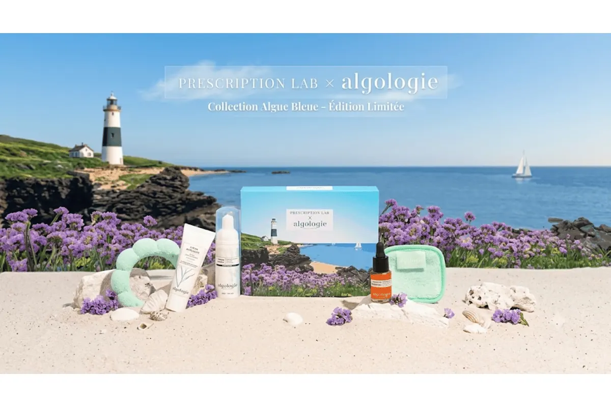 Box Prescription Lab X Algologie routine visage actifs marins Algo 4 phare Bretagne édition limitée collection algue bleue