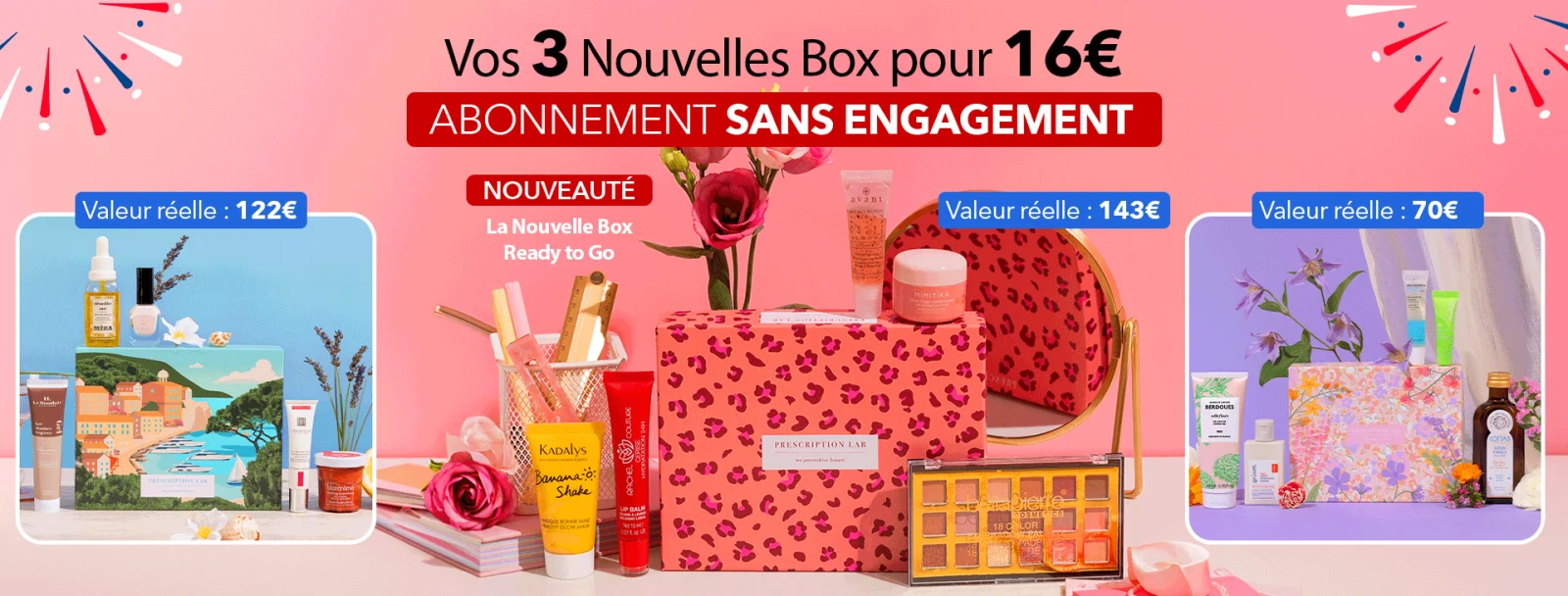 French Days Prescription Lab trois box beauté et quinze produits pour 16 euros